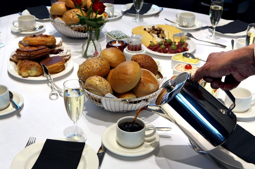 Koffietafel na de uitvaart bij De Herinnering in Stekene